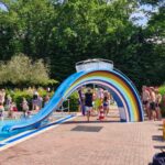 Wasser-Rutschen-Spiel